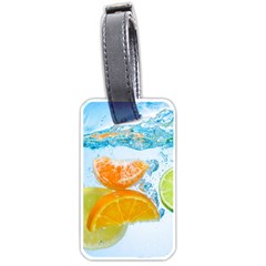 Fruits, Fruit, Lemon, Lime, Mandarin, Water, Orange Luggage Tag (one Side) by nateshop