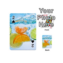 Fruits, Fruit, Lemon, Lime, Mandarin, Water, Orange Playing Cards 54 Designs (mini) by nateshop