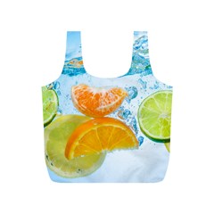 Fruits, Fruit, Lemon, Lime, Mandarin, Water, Orange Full Print Recycle Bag (s) by nateshop