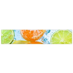 Fruits, Fruit, Lemon, Lime, Mandarin, Water, Orange Small Premium Plush Fleece Scarf by nateshop