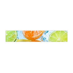 Fruits, Fruit, Lemon, Lime, Mandarin, Water, Orange Premium Plush Fleece Scarf (mini) by nateshop