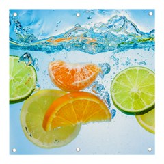 Fruits, Fruit, Lemon, Lime, Mandarin, Water, Orange Banner And Sign 3  X 3  by nateshop