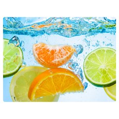 Fruits, Fruit, Lemon, Lime, Mandarin, Water, Orange Premium Plush Fleece Blanket (extra Small)