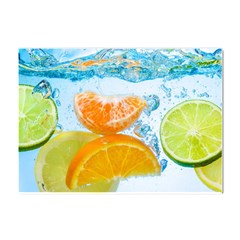 Fruits, Fruit, Lemon, Lime, Mandarin, Water, Orange Crystal Sticker (a4) by nateshop