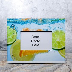 Fruits, Fruit, Lemon, Lime, Mandarin, Water, Orange White Tabletop Photo Frame 4 x6 