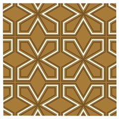 Gold Pattern Texture, Seamless Texture Wooden Puzzle Square by nateshop