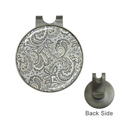 Gray Paisley Texture, Paisley Hat Clips With Golf Markers by nateshop