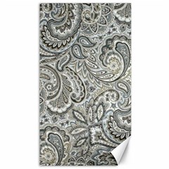 Gray Paisley Texture, Paisley Canvas 40  X 72 