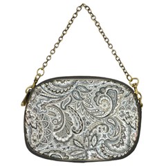 Gray Paisley Texture, Paisley Chain Purse (two Sides) by nateshop