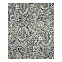 Gray Paisley Texture, Paisley Shower Curtain 60  X 72  (medium)  by nateshop