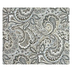 Gray Paisley Texture, Paisley Two Sides Premium Plush Fleece Blanket (kids Size) by nateshop