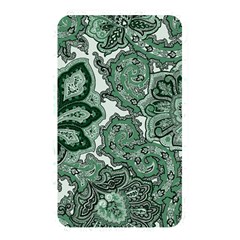 Green Ornament Texture, Green Flowers Retro Background Memory Card Reader (rectangular) by nateshop