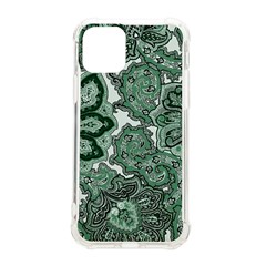 Green Ornament Texture, Green Flowers Retro Background Iphone 11 Pro 5 8 Inch Tpu Uv Print Case by nateshop