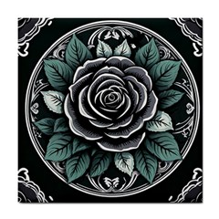 Rose Emblem Ceramic Tile