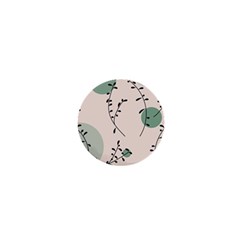 Plants Pattern Design Branches Branch Leaves Botanical Boho Bohemian Texture Drawing Circles Nature 1  Mini Magnets