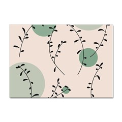 Plants Pattern Design Branches Branch Leaves Botanical Boho Bohemian Texture Drawing Circles Nature Sticker A4 (100 Pack)