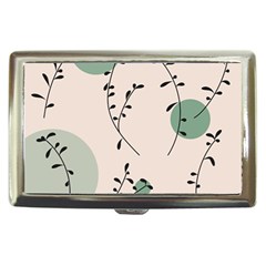 Plants Pattern Design Branches Branch Leaves Botanical Boho Bohemian Texture Drawing Circles Nature Cigarette Money Case