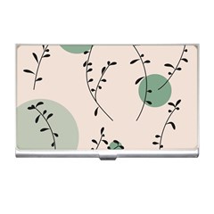 Plants Pattern Design Branches Branch Leaves Botanical Boho Bohemian Texture Drawing Circles Nature Business Card Holder