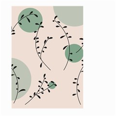 Plants Pattern Design Branches Branch Leaves Botanical Boho Bohemian Texture Drawing Circles Nature Large Garden Flag (two Sides)