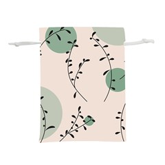 Plants Pattern Design Branches Branch Leaves Botanical Boho Bohemian Texture Drawing Circles Nature Lightweight Drawstring Pouch (s)