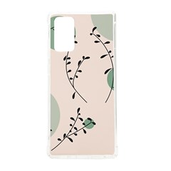 Plants Pattern Design Branches Branch Leaves Botanical Boho Bohemian Texture Drawing Circles Nature Samsung Galaxy Note 20 Tpu Uv Case by Maspions