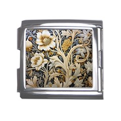 Flower Floral Pattern Floral Digital Spring Flora Botanical Blossom Bloom Vintage Mega Link Italian Charm (18mm)