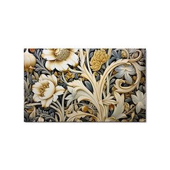 Flower Floral Pattern Floral Digital Spring Flora Botanical Blossom Bloom Vintage Sticker Rectangular (100 Pack) by Maspions