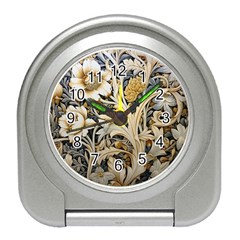 Flower Floral Pattern Floral Digital Spring Flora Botanical Blossom Bloom Vintage Travel Alarm Clock