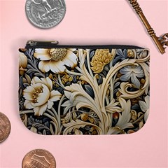 Flower Floral Pattern Floral Digital Spring Flora Botanical Blossom Bloom Vintage Mini Coin Purse