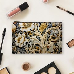 Flower Floral Pattern Floral Digital Spring Flora Botanical Blossom Bloom Vintage Cosmetic Bag (medium)