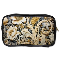 Flower Floral Pattern Floral Digital Spring Flora Botanical Blossom Bloom Vintage Toiletries Bag (two Sides)