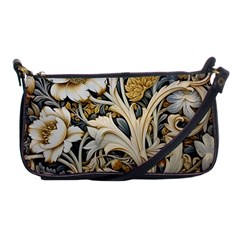 Flower Floral Pattern Floral Digital Spring Flora Botanical Blossom Bloom Vintage Shoulder Clutch Bag by Maspions