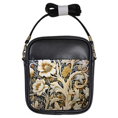 Flower Floral Pattern Floral Digital Spring Flora Botanical Blossom Bloom Vintage Girls Sling Bag