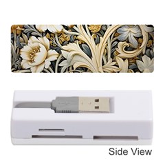 Flower Floral Pattern Floral Digital Spring Flora Botanical Blossom Bloom Vintage Memory Card Reader (stick)