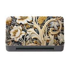 Flower Floral Pattern Floral Digital Spring Flora Botanical Blossom Bloom Vintage Memory Card Reader With Cf