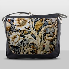 Flower Floral Pattern Floral Digital Spring Flora Botanical Blossom Bloom Vintage Messenger Bag