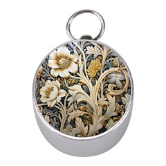 Flower Floral Pattern Floral Digital Spring Flora Botanical Blossom Bloom Vintage Mini Silver Compasses