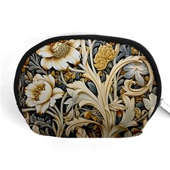 Flower Floral Pattern Floral Digital Spring Flora Botanical Blossom Bloom Vintage Accessory Pouch (medium)