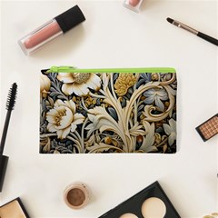 Flower Floral Pattern Floral Digital Spring Flora Botanical Blossom Bloom Vintage Cosmetic Bag (xs)