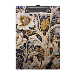 Flower Floral Pattern Floral Digital Spring Flora Botanical Blossom Bloom Vintage A5 Acrylic Clipboard