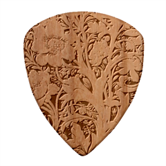 Flower Floral Pattern Floral Digital Spring Flora Botanical Blossom Bloom Vintage Wood Guitar Pick (set Of 10)