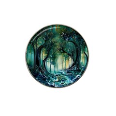 Trees Forest Mystical Forest Background Landscape Nature Hat Clip Ball Marker (4 Pack)