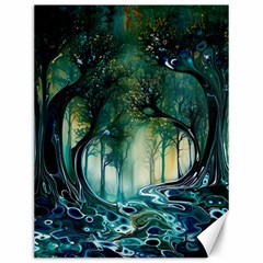 Trees Forest Mystical Forest Background Landscape Nature Canvas 12  X 16 