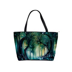 Trees Forest Mystical Forest Background Landscape Nature Classic Shoulder Handbag