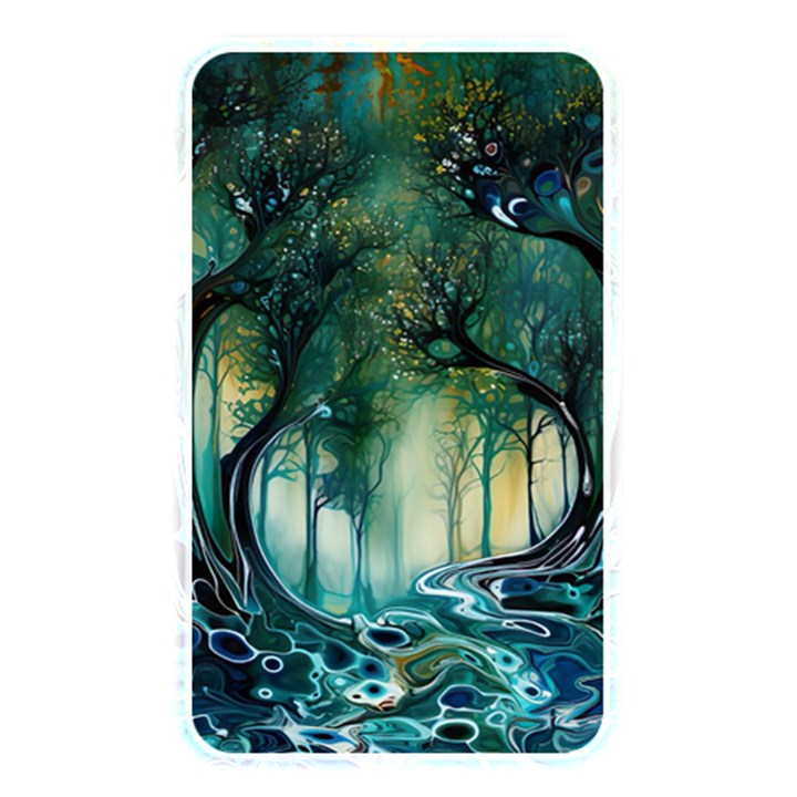 Trees Forest Mystical Forest Background Landscape Nature Memory Card Reader (Rectangular)