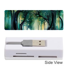 Trees Forest Mystical Forest Background Landscape Nature Memory Card Reader (stick)