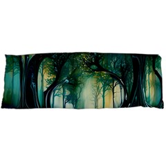 Trees Forest Mystical Forest Background Landscape Nature Body Pillow Case (dakimakura) by Maspions