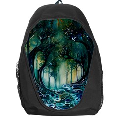 Trees Forest Mystical Forest Background Landscape Nature Backpack Bag