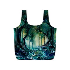 Trees Forest Mystical Forest Background Landscape Nature Full Print Recycle Bag (s)