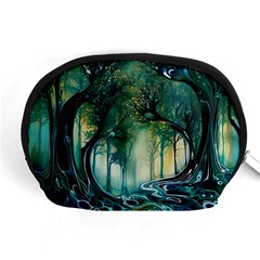 Trees Forest Mystical Forest Background Landscape Nature Accessory Pouch (medium) by Maspions